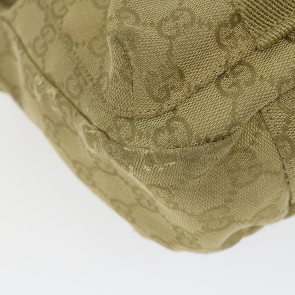 GUCCI GG Canvas Shoulder Bag Khaki 90762 bs9937