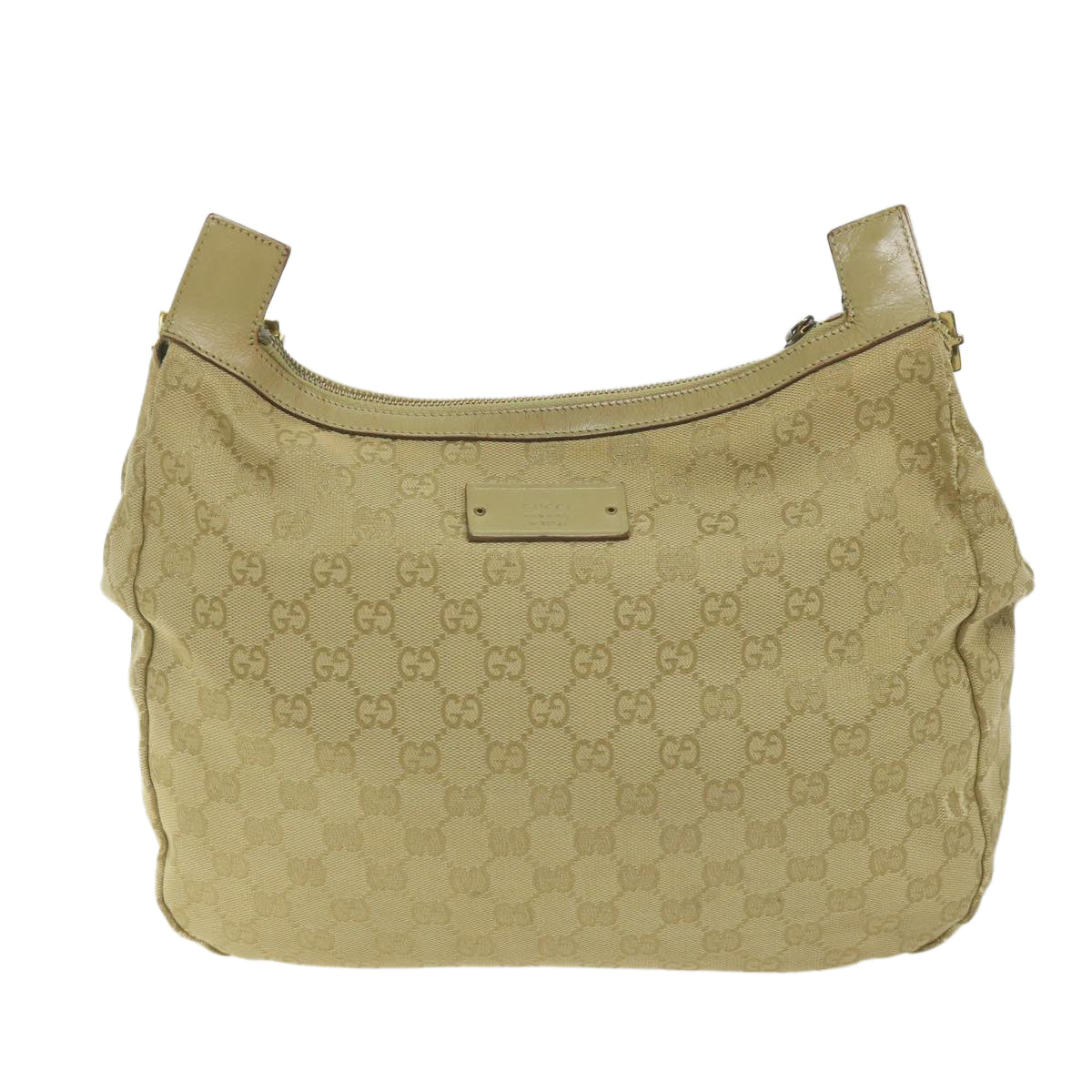 GUCCI GG Canvas Shoulder Bag Khaki 90762 bs9937