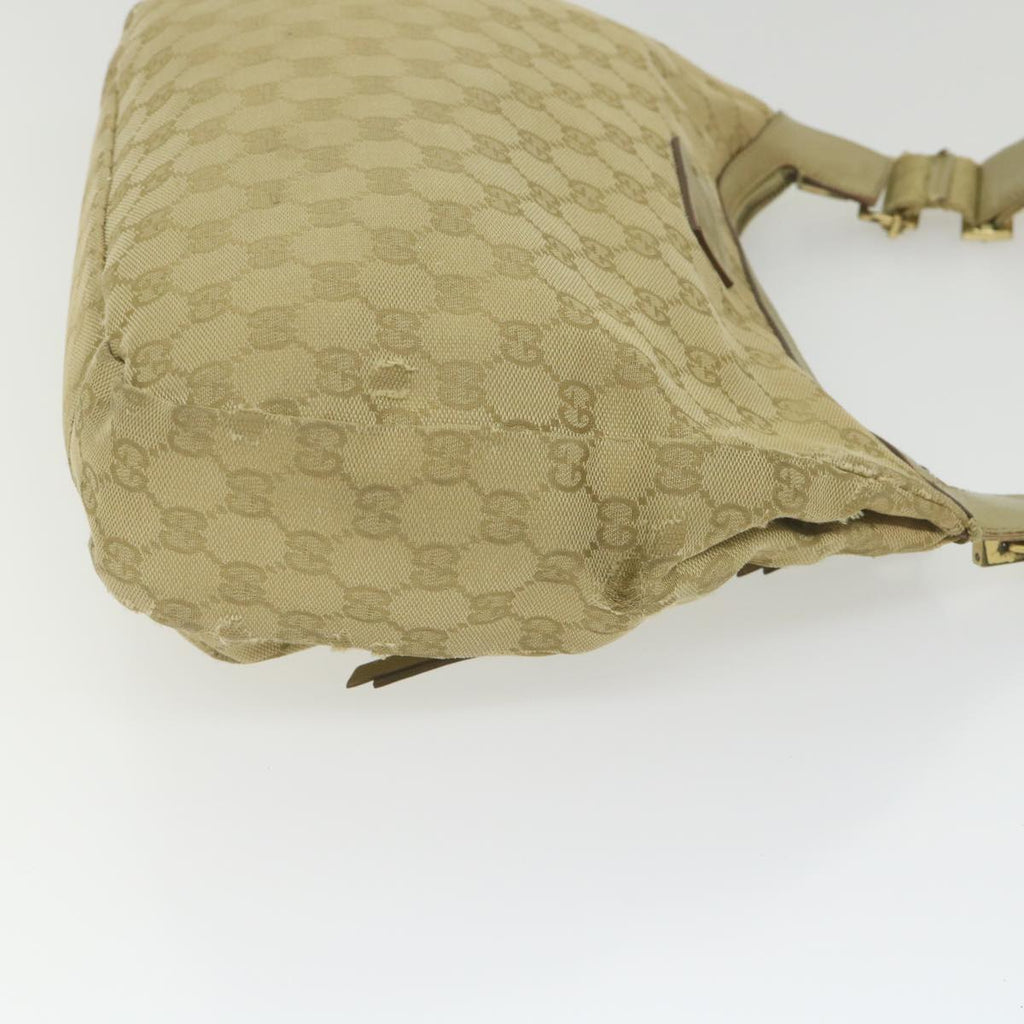 GUCCI GG Canvas Shoulder Bag Khaki 90762 bs9937