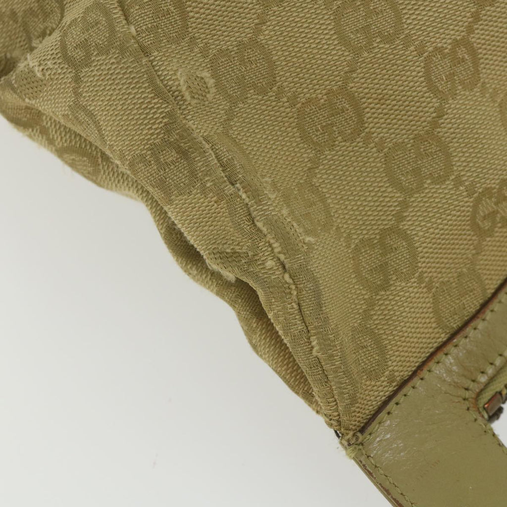 GUCCI GG Canvas Shoulder Bag Khaki 90762 bs9937