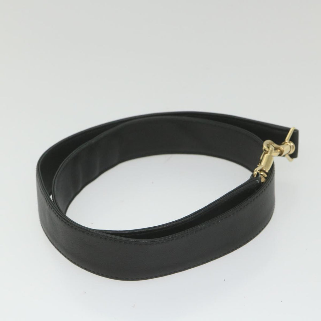 GUCCI Bamboo Shoulder Bag Leather 2way Black 001 1638 bs9938