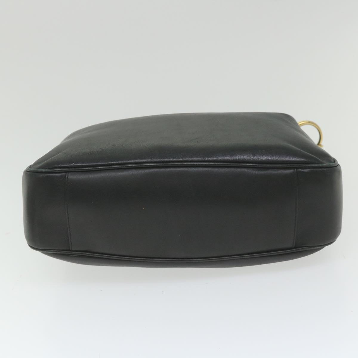 GUCCI Bamboo Shoulder Bag Leather 2way Black 001 1638 bs9938