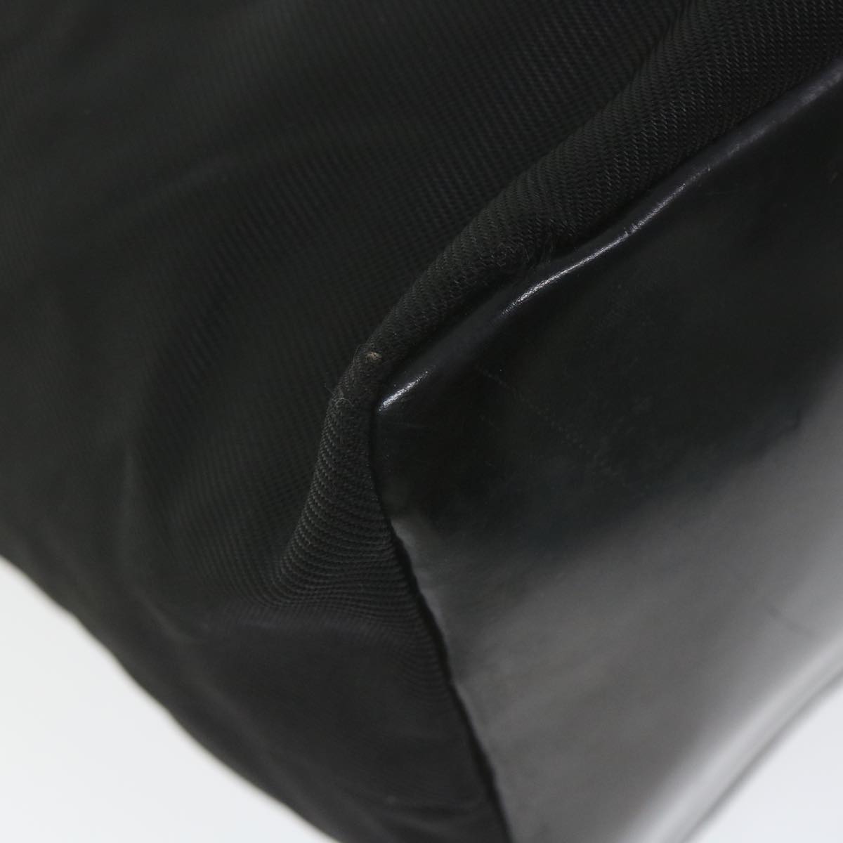 GUCCI Bamboo Shoulder Bag Nylon Black bs9975