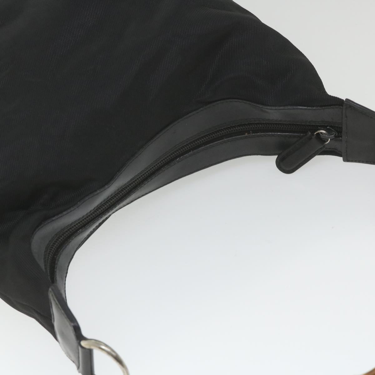 GUCCI Bamboo Shoulder Bag Nylon Black bs9975