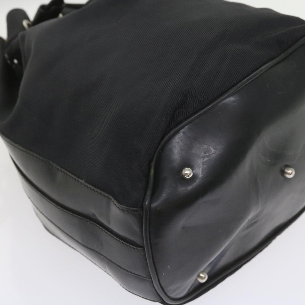 GUCCI Bamboo Shoulder Bag Nylon 2way Black bs9976