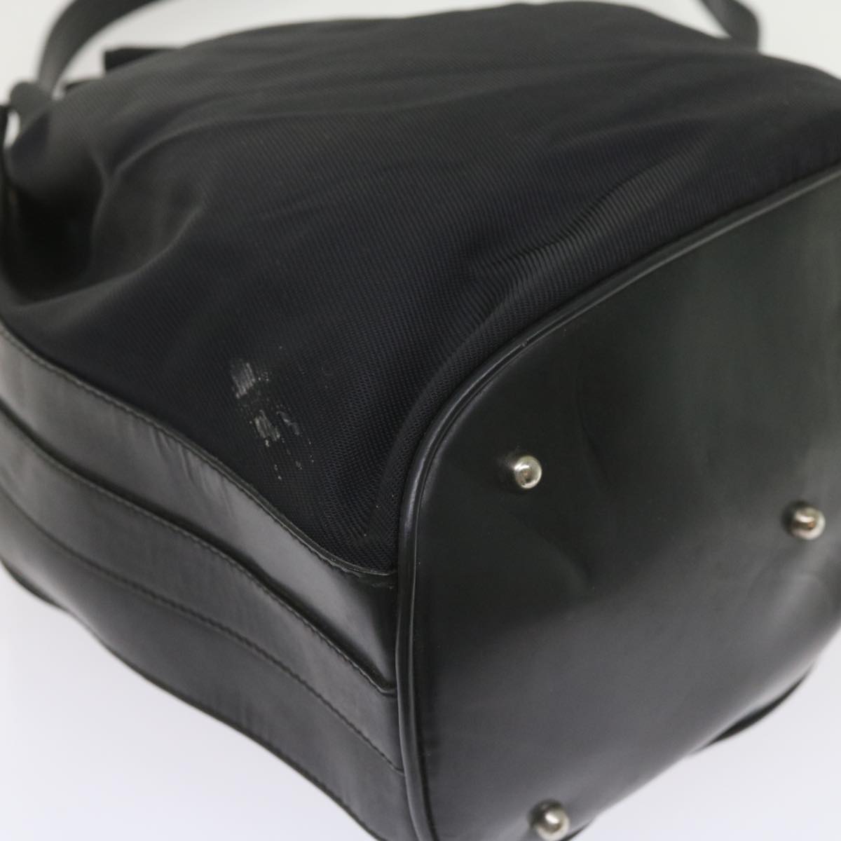 GUCCI Bamboo Shoulder Bag Nylon 2way Black bs9976