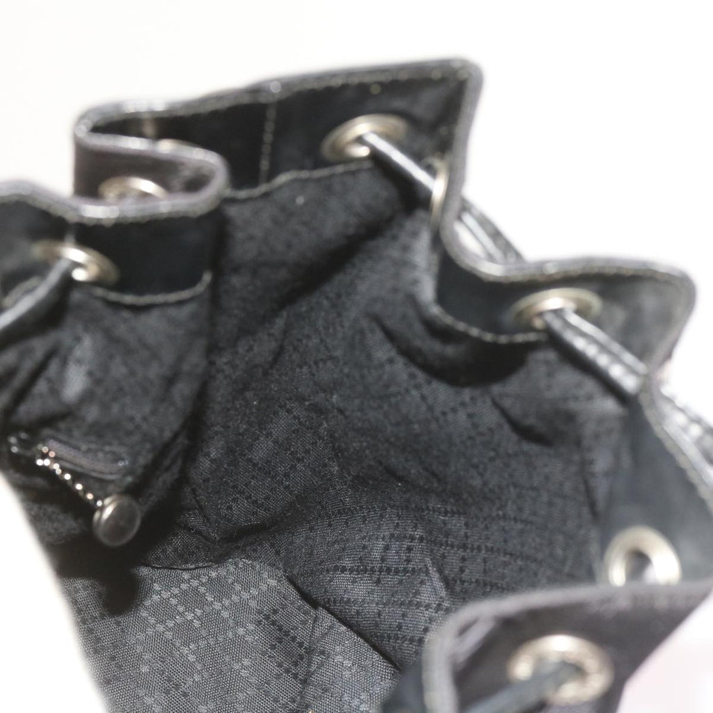 GUCCI Bamboo Shoulder Bag Nylon 2way Black bs9976