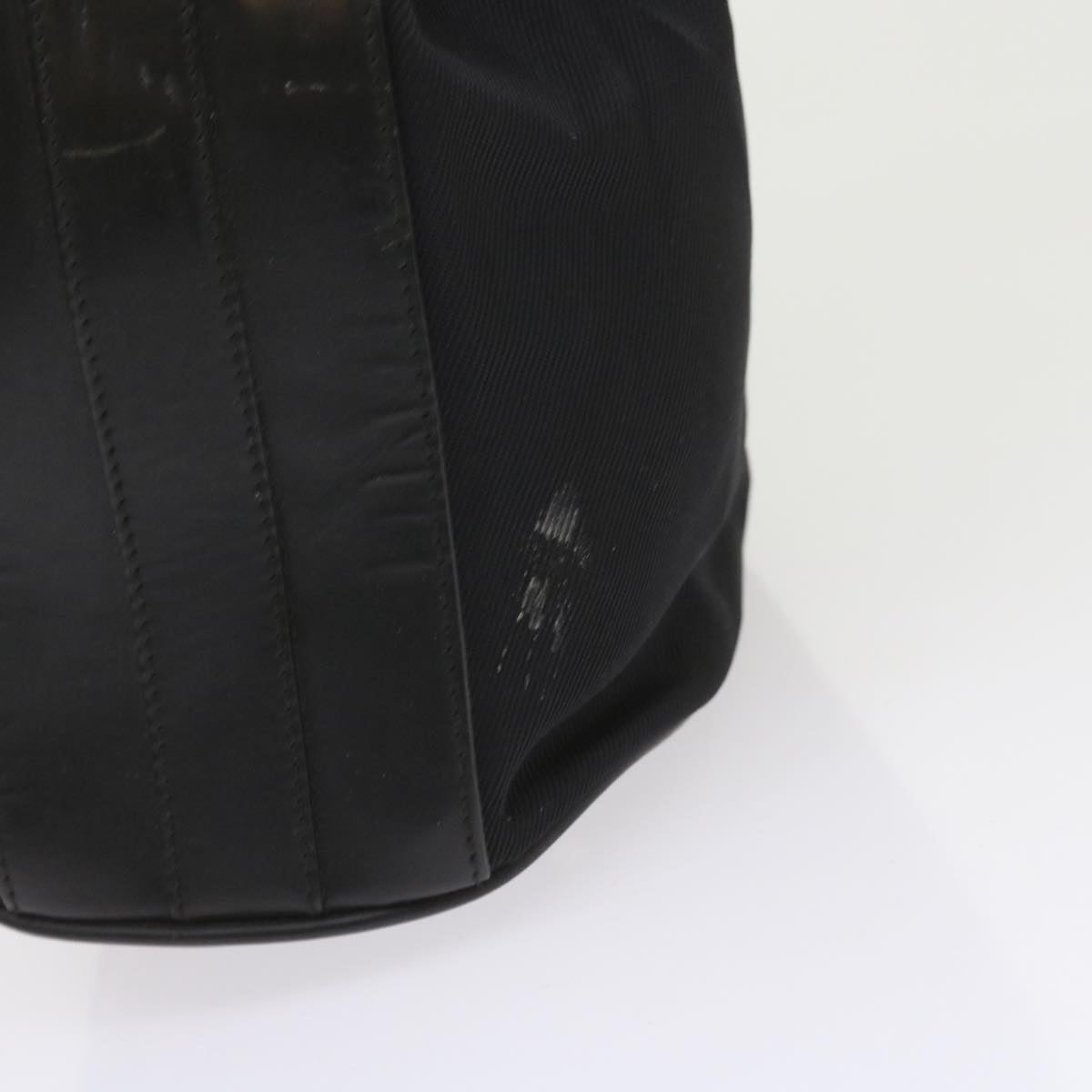 GUCCI Bamboo Shoulder Bag Nylon 2way Black bs9976