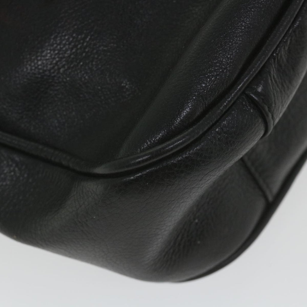 GUCCI Bamboo Shoulder Bag Leather 2way Black bs9978