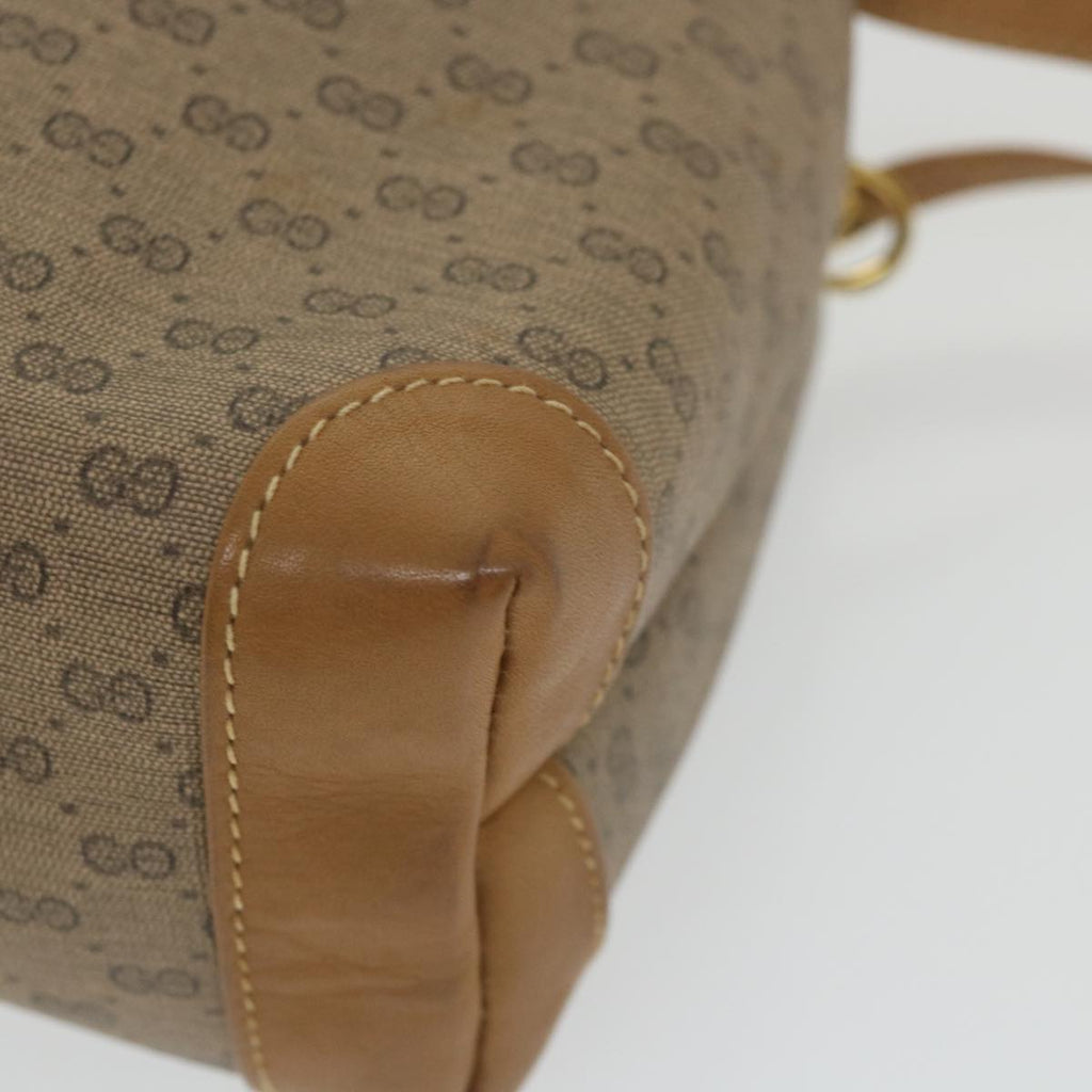 GUCCI Micro GG Canvas Clutch Bag PVC Leather Beige bs9979