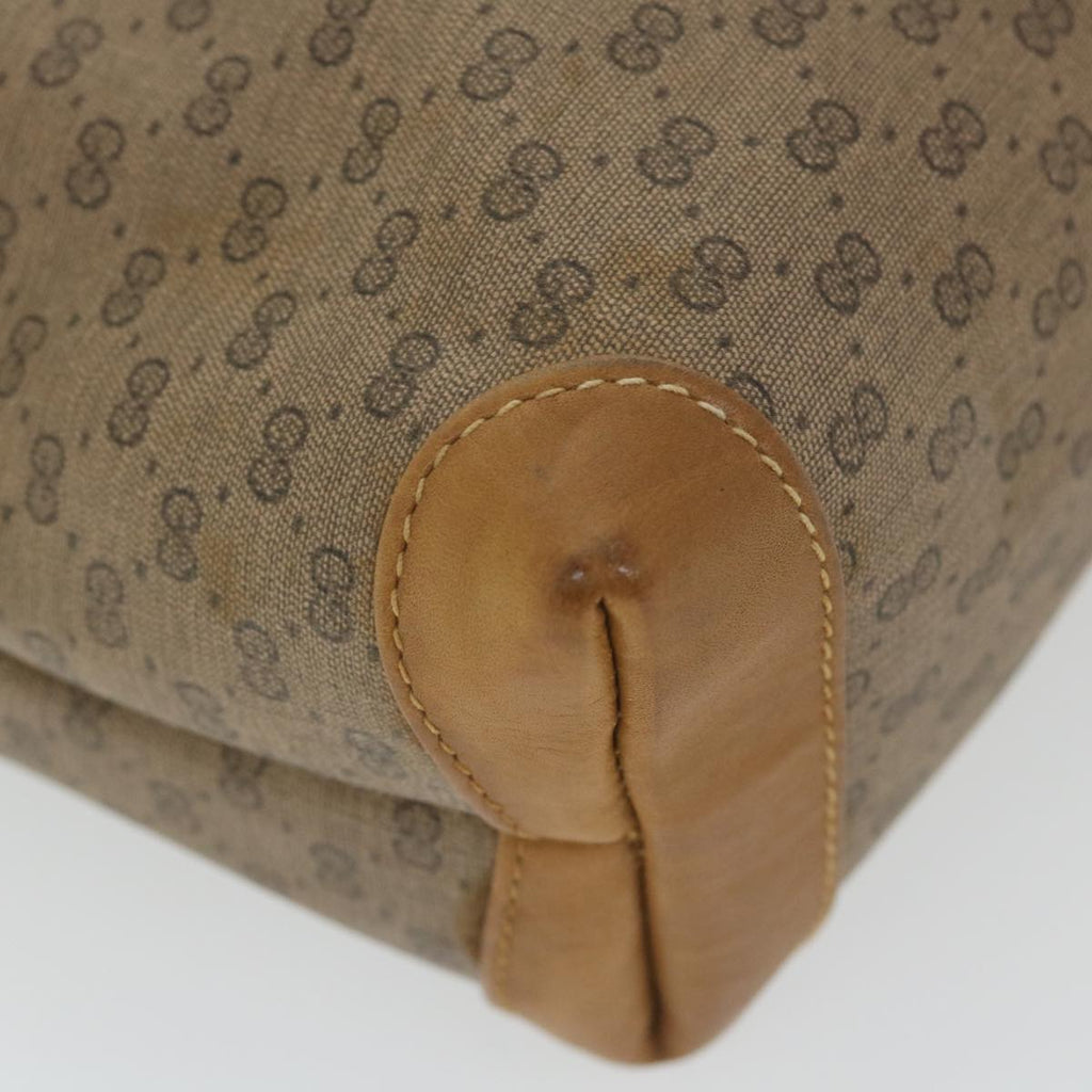 GUCCI Micro GG Canvas Clutch Bag PVC Leather Beige bs9979