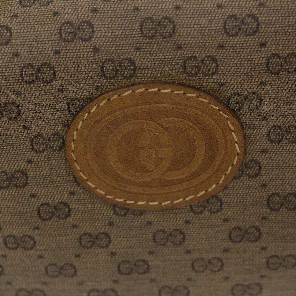 GUCCI Micro GG Canvas Clutch Bag PVC Leather Beige bs9979