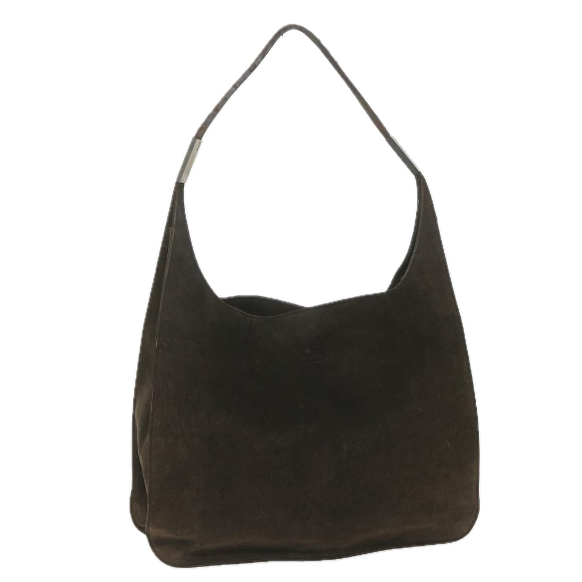 GUCCI Shoulder Bag Suede Brown bs9980