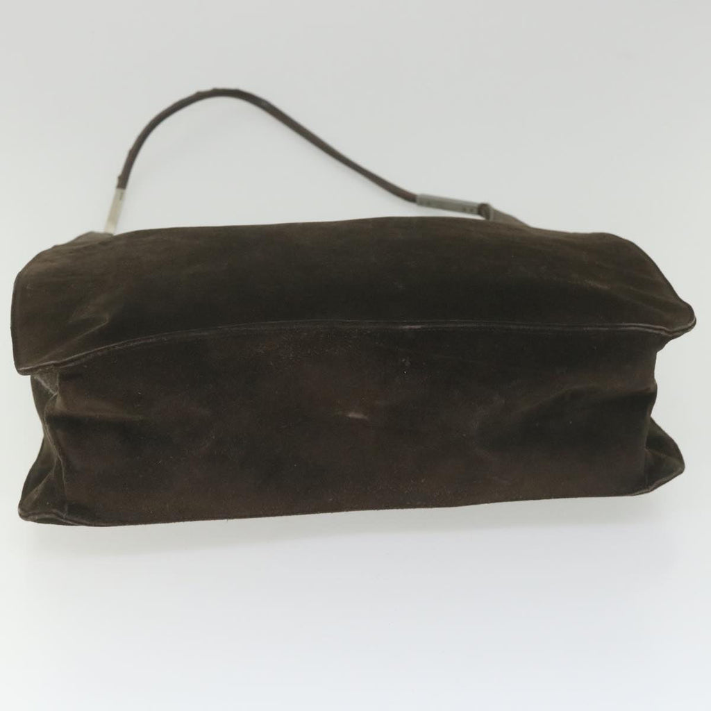 GUCCI Shoulder Bag Suede Brown bs9980