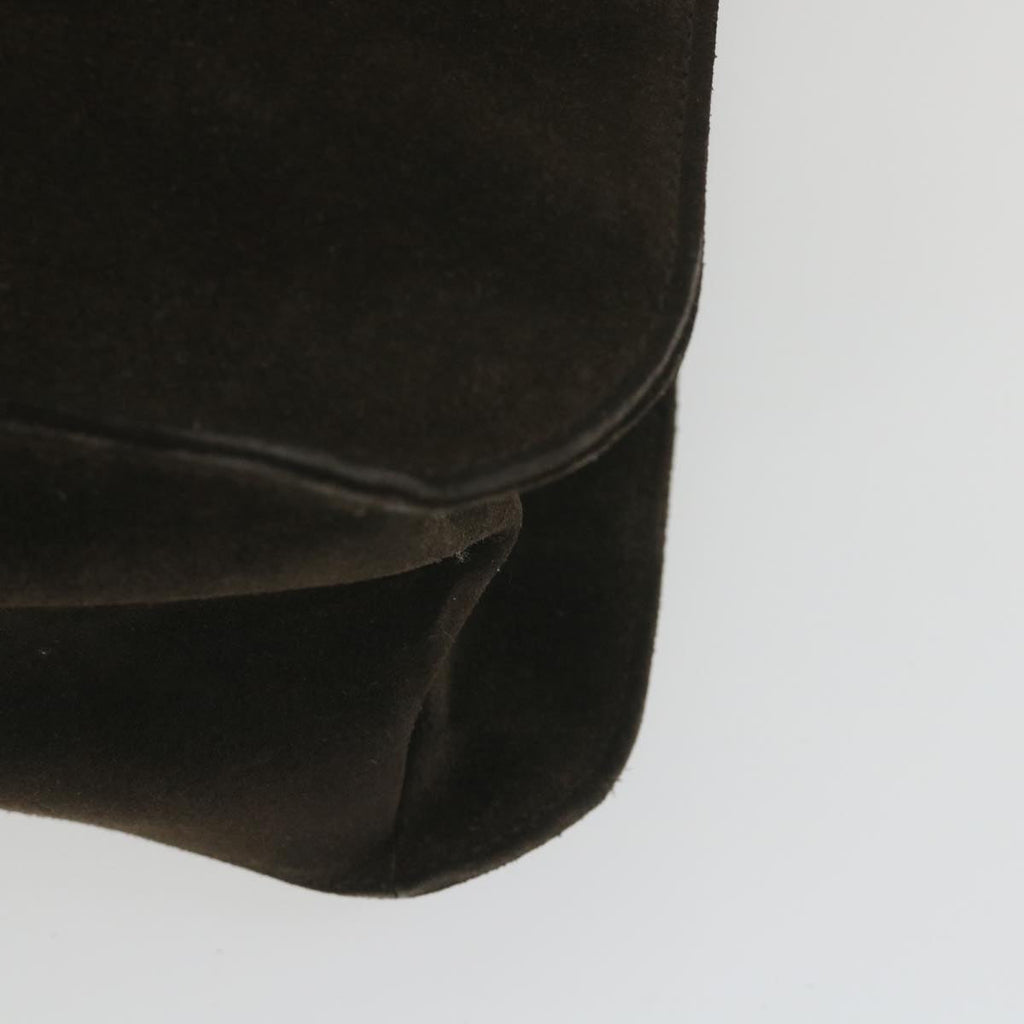 GUCCI Shoulder Bag Suede Brown bs9980