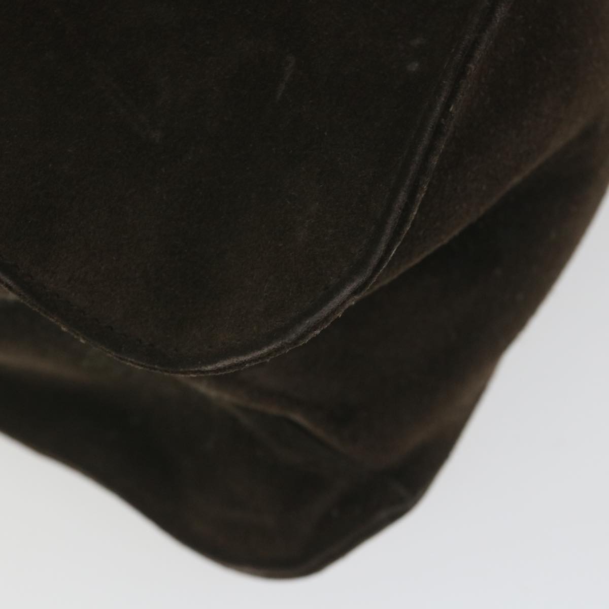 GUCCI Shoulder Bag Suede Brown bs9980