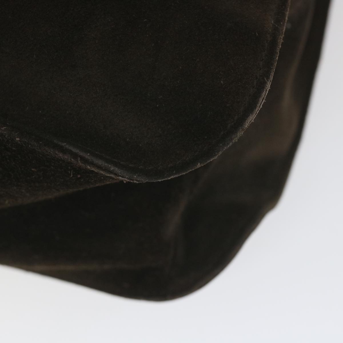 GUCCI Shoulder Bag Suede Brown bs9980