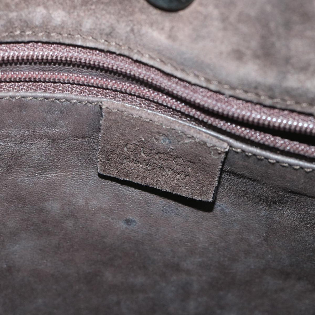 GUCCI Shoulder Bag Suede Brown bs9980