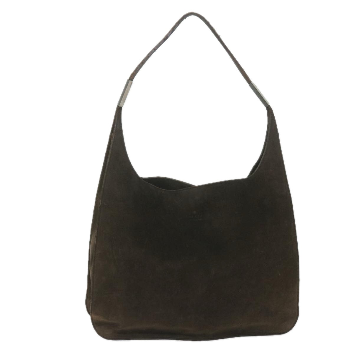 GUCCI Shoulder Bag Suede Brown bs9980