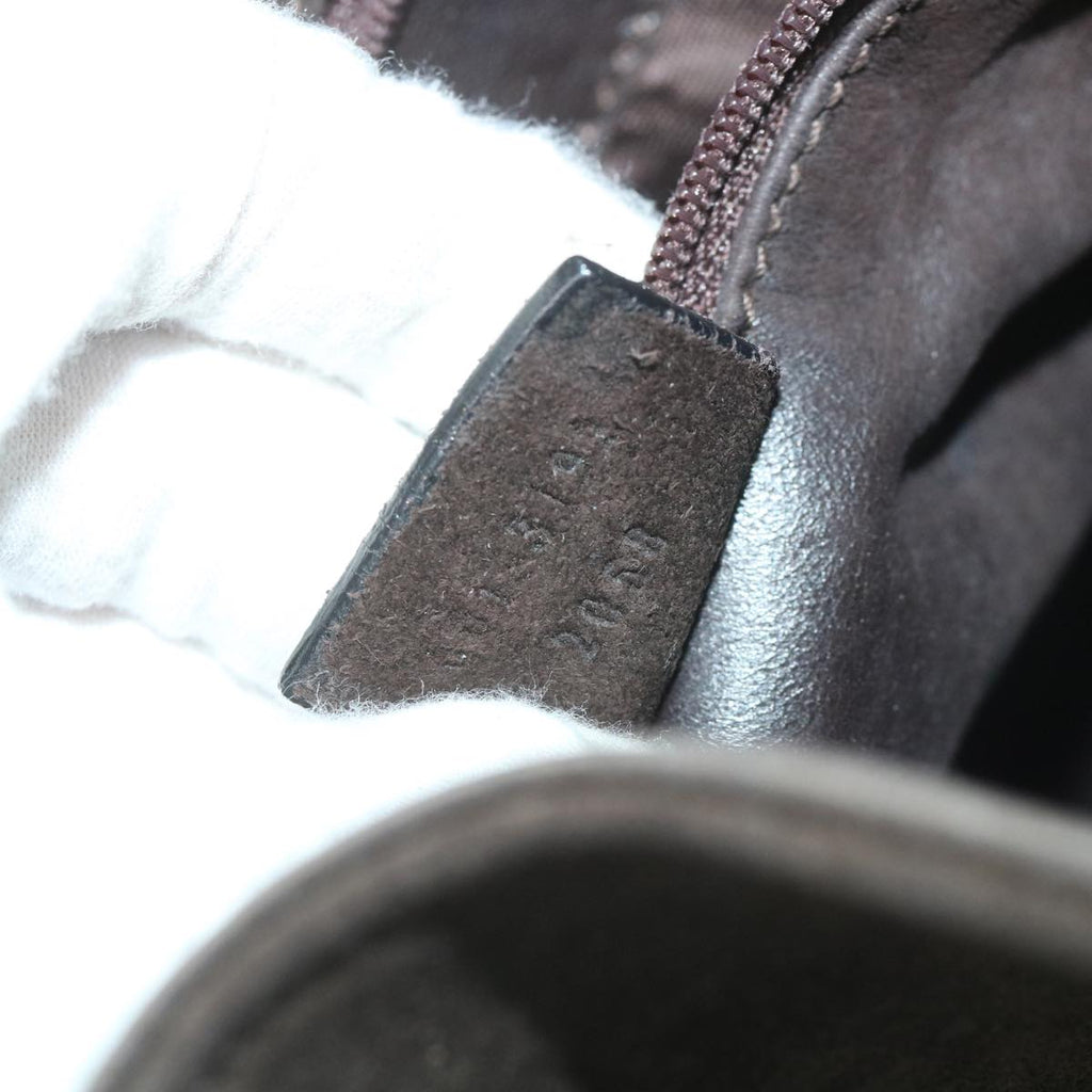 GUCCI Shoulder Bag Suede Brown bs9980