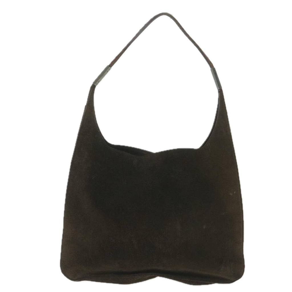 GUCCI Shoulder Bag Suede Brown bs9980