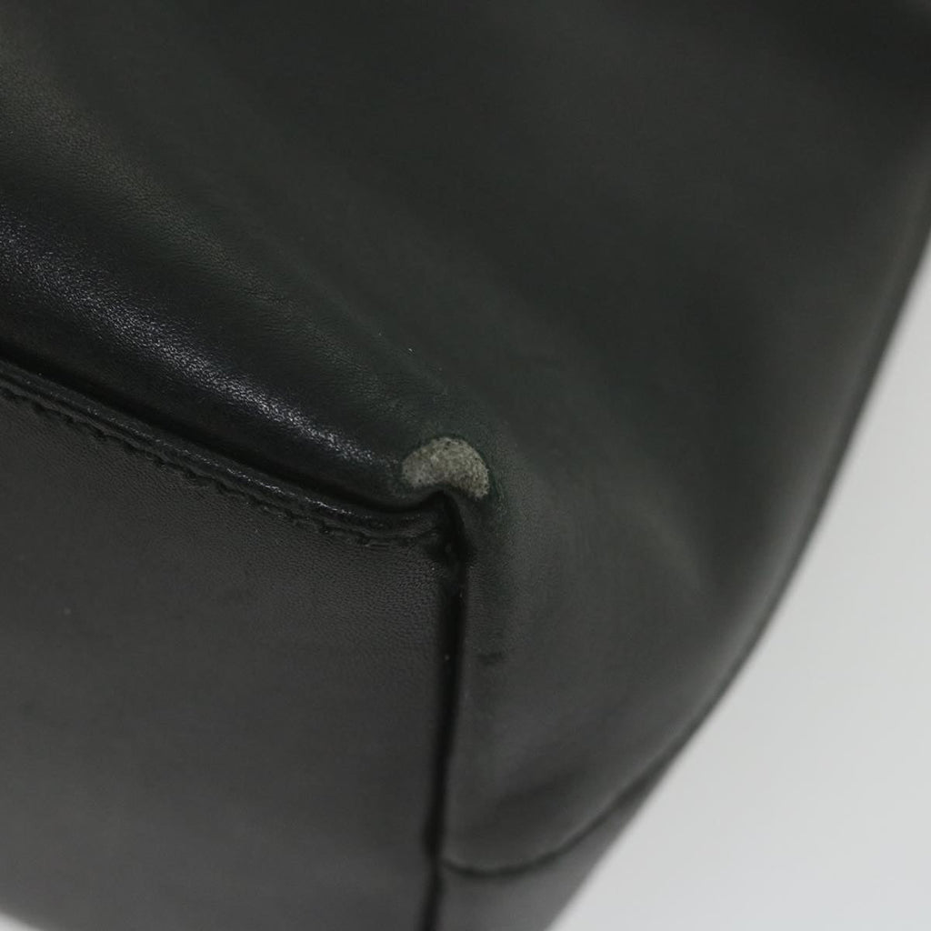 GUCCI Bamboo Shoulder Bag Leather Black 001 2058 1880 0 bs9981