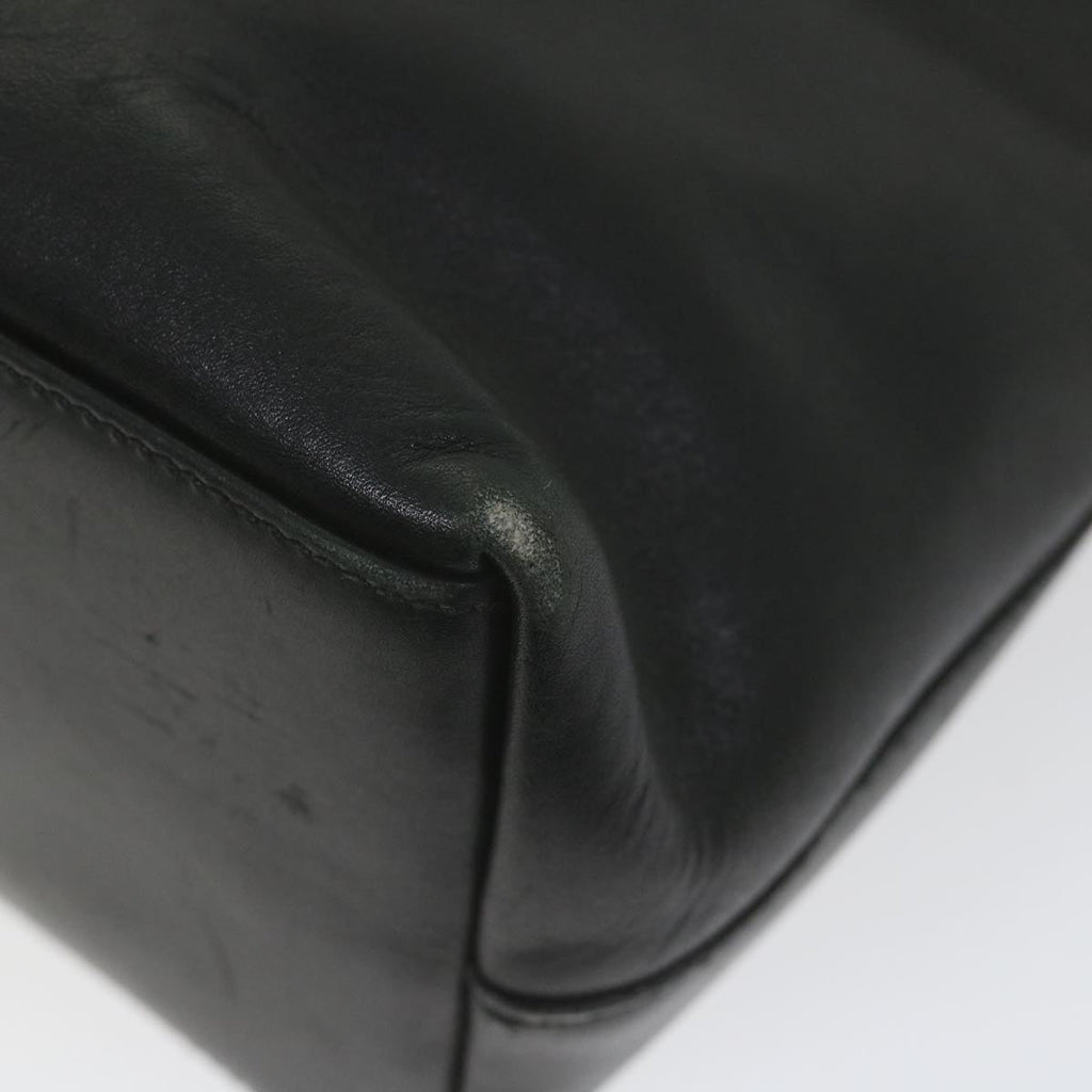 GUCCI Bamboo Shoulder Bag Leather Black 001 2058 1880 0 bs9981