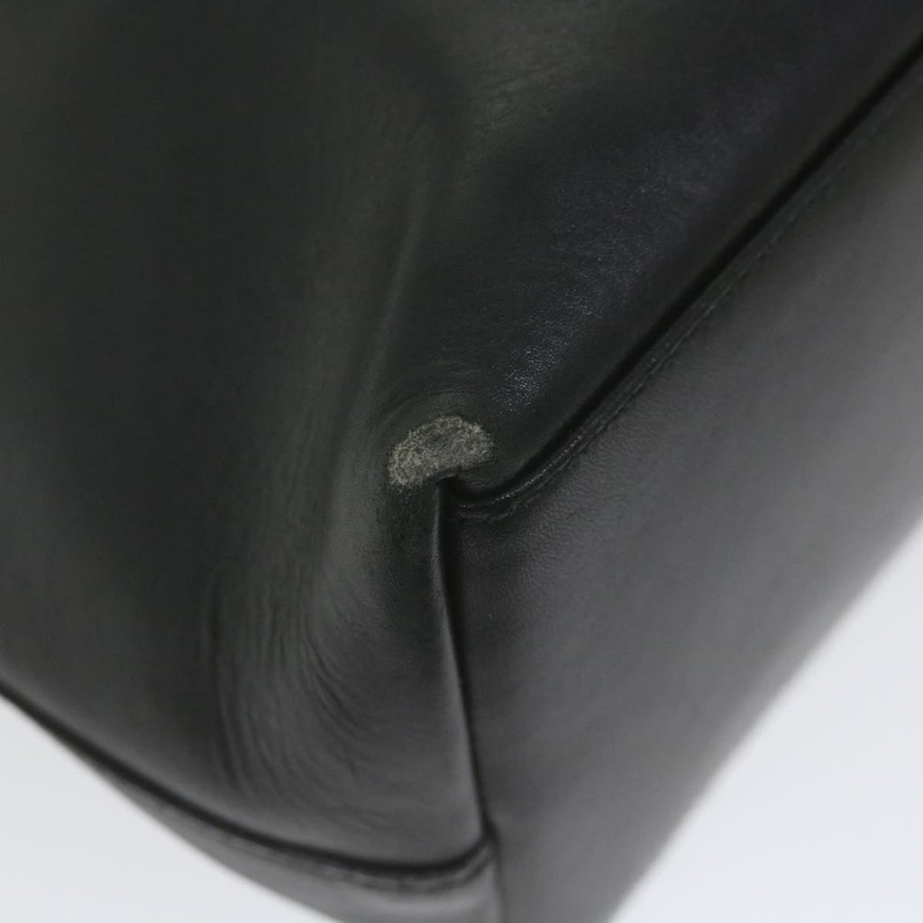 GUCCI Bamboo Shoulder Bag Leather Black 001 2058 1880 0 bs9981