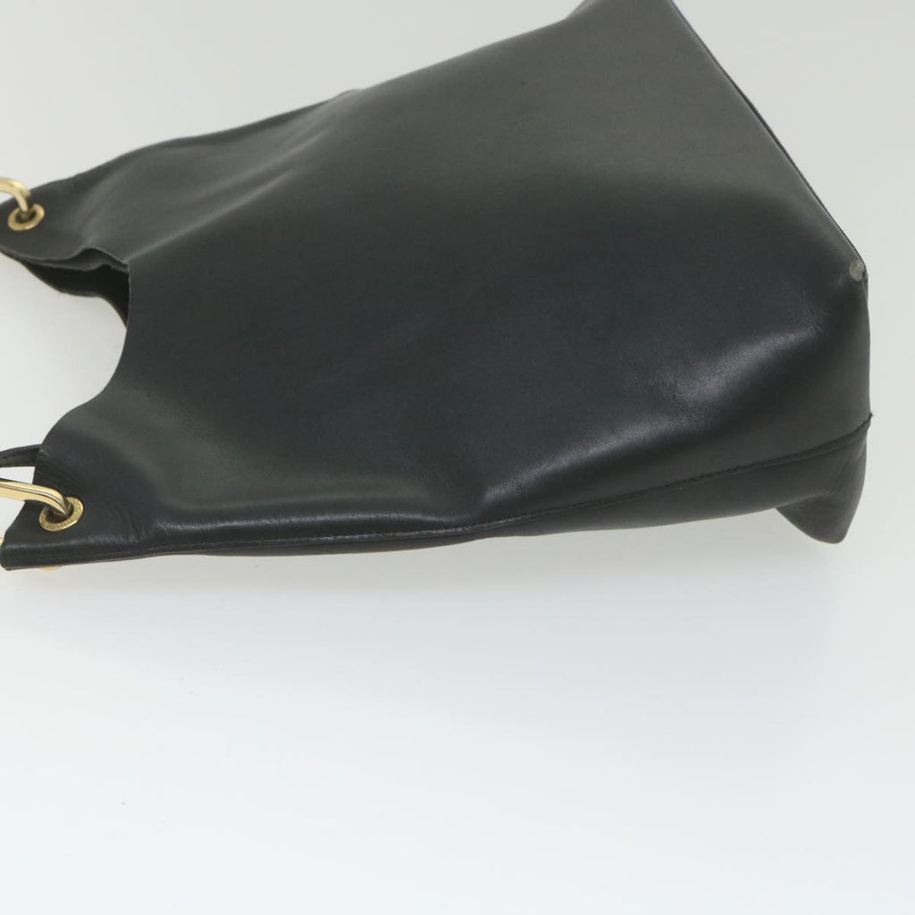 GUCCI Bamboo Shoulder Bag Leather Black 001 2058 1880 0 bs9981