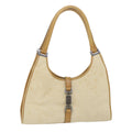 GUCCI Jackie Shoulder Bag Canvas Beige bs9990