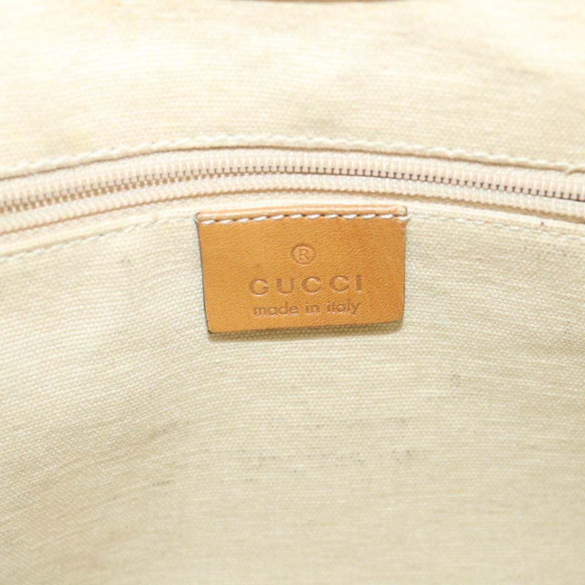 GUCCI Jackie Shoulder Bag Canvas Beige bs9990