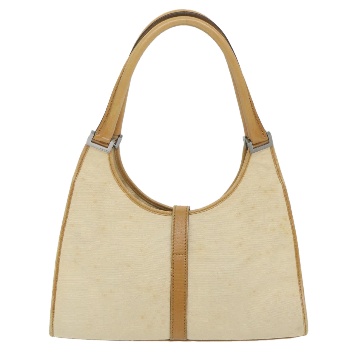 GUCCI Jackie Shoulder Bag Canvas Beige bs9990