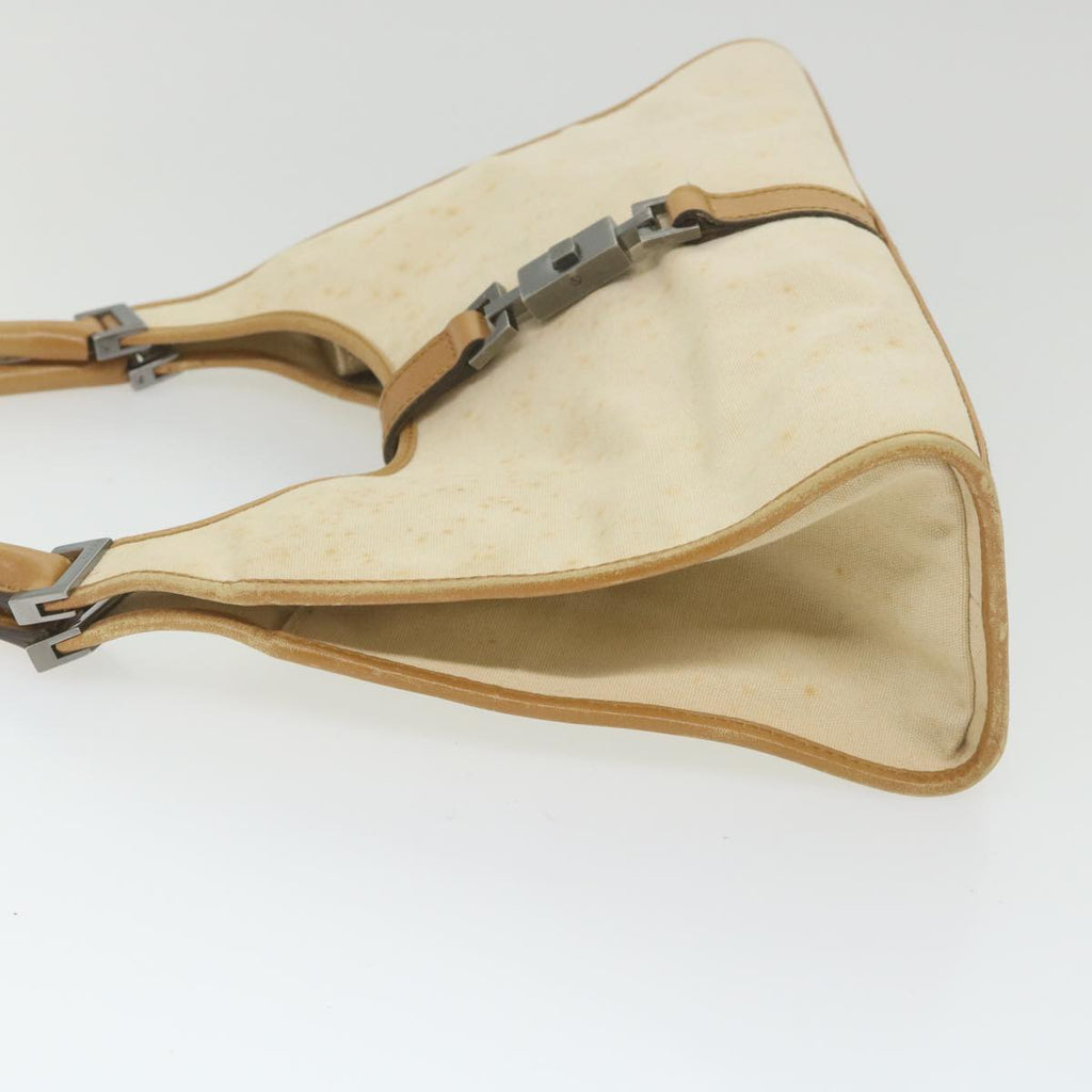 GUCCI Jackie Shoulder Bag Canvas Beige bs9990