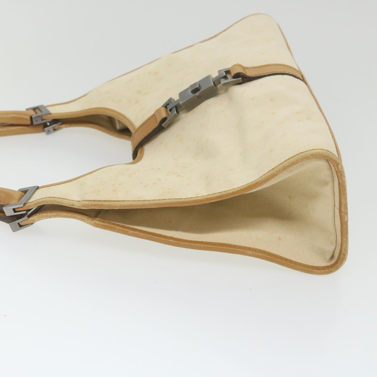 GUCCI Jackie Shoulder Bag Canvas Beige bs9990