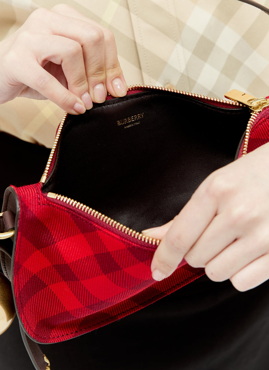 Burberry Women Mini Shield Sling Shoulder Bag