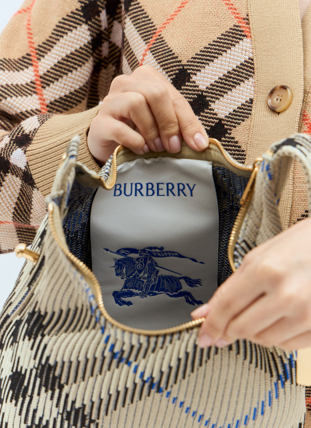 Burberry Women Mini Peg Duffle Handbag
