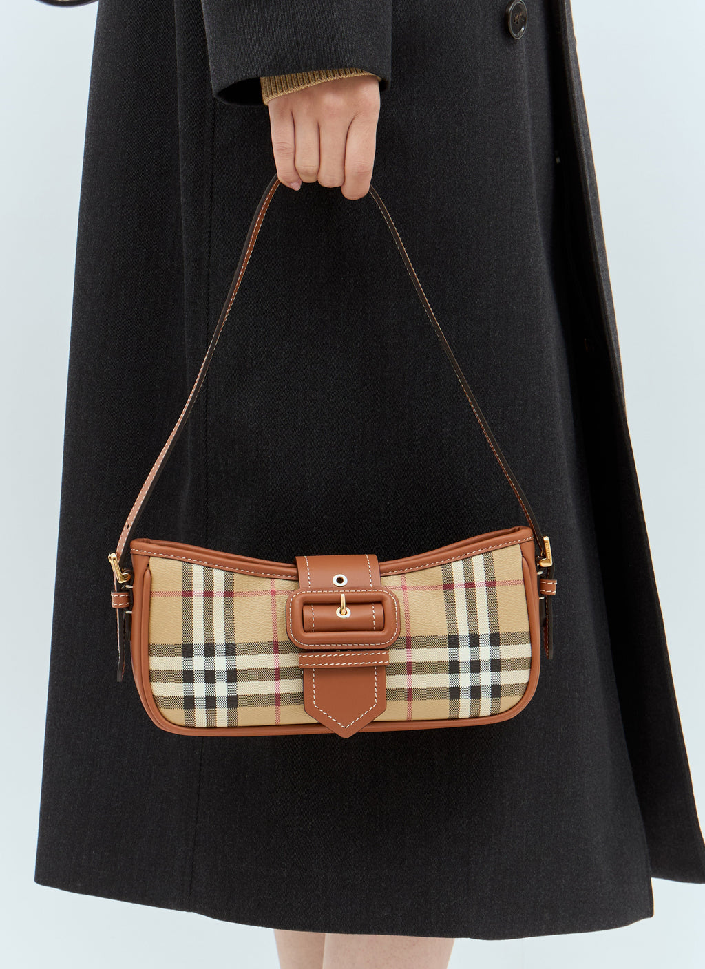 Burberry Women Check Sling Shoulder Bag