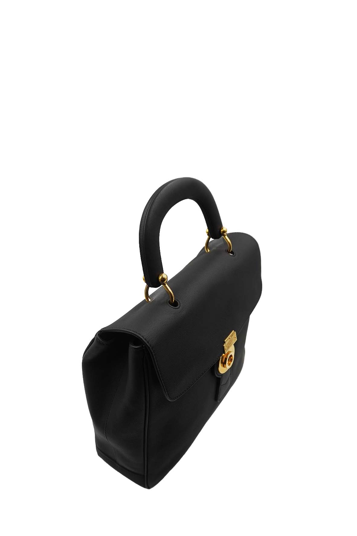 Large DK88 Top Handle Bag Black
