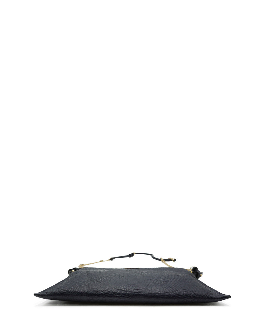 Leather Grain Check Chichester Crossbody Bag Navy
