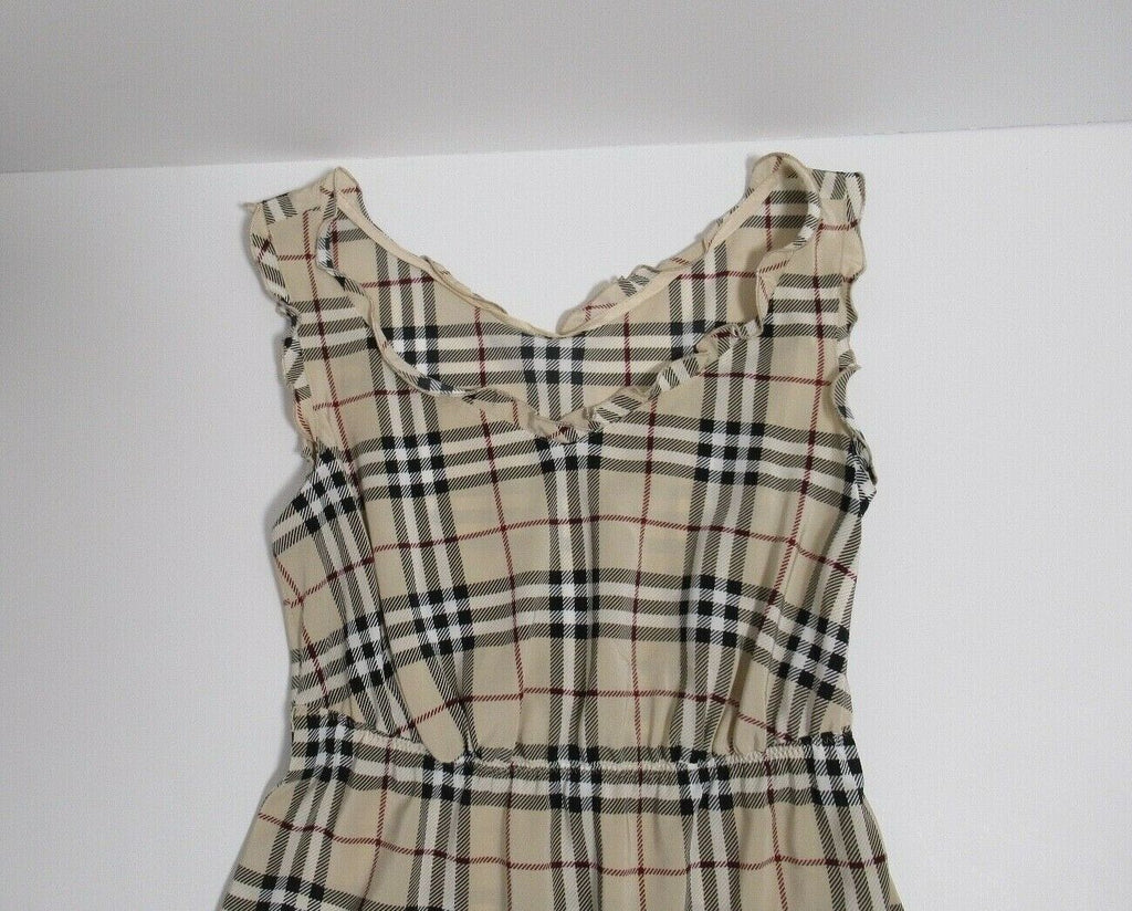 Burberry London Women's Long Check Dress Blue Label