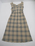 Burberry London Women's Long Check Dress Blue Label