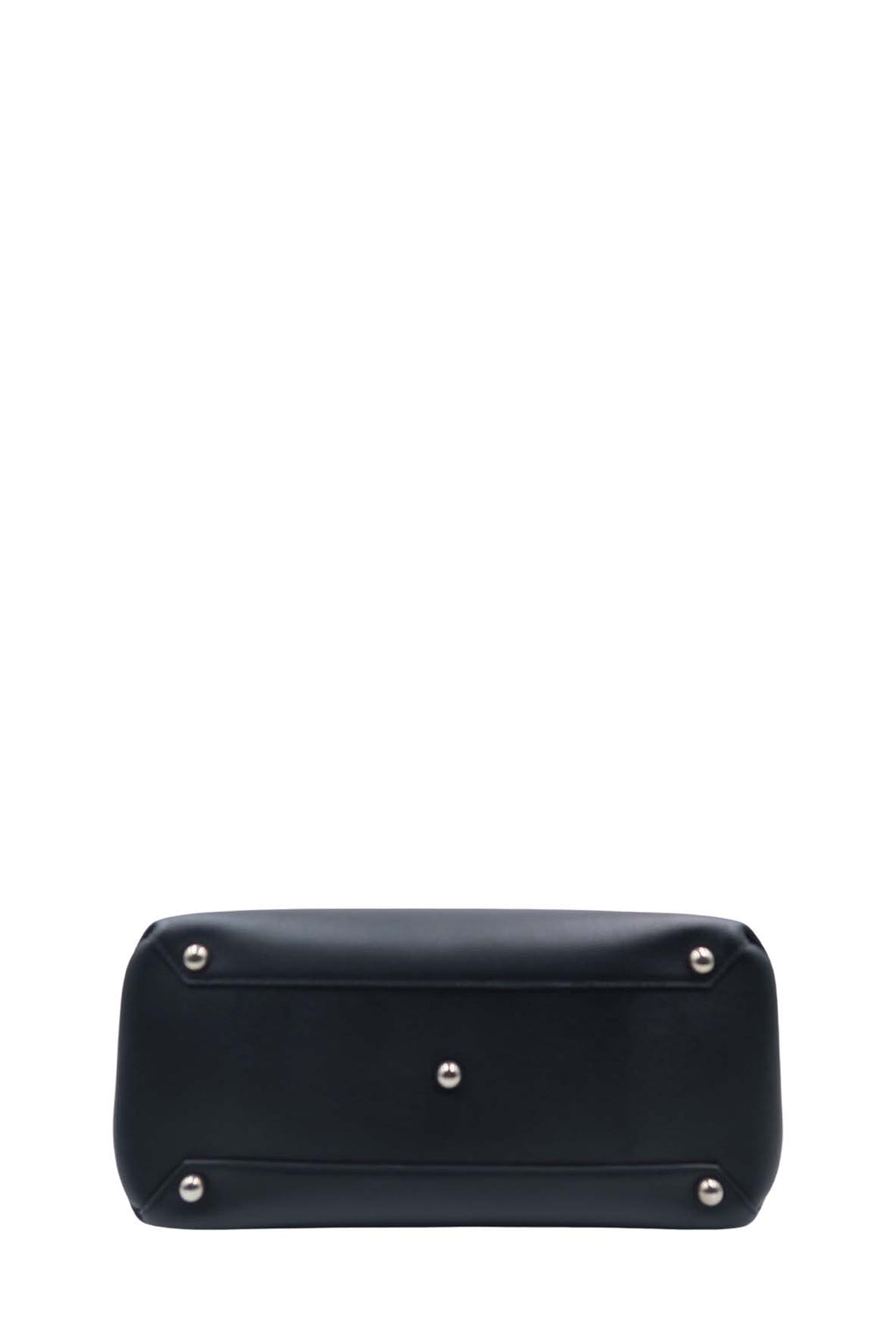 Medium Banner Top Handle Bag Black