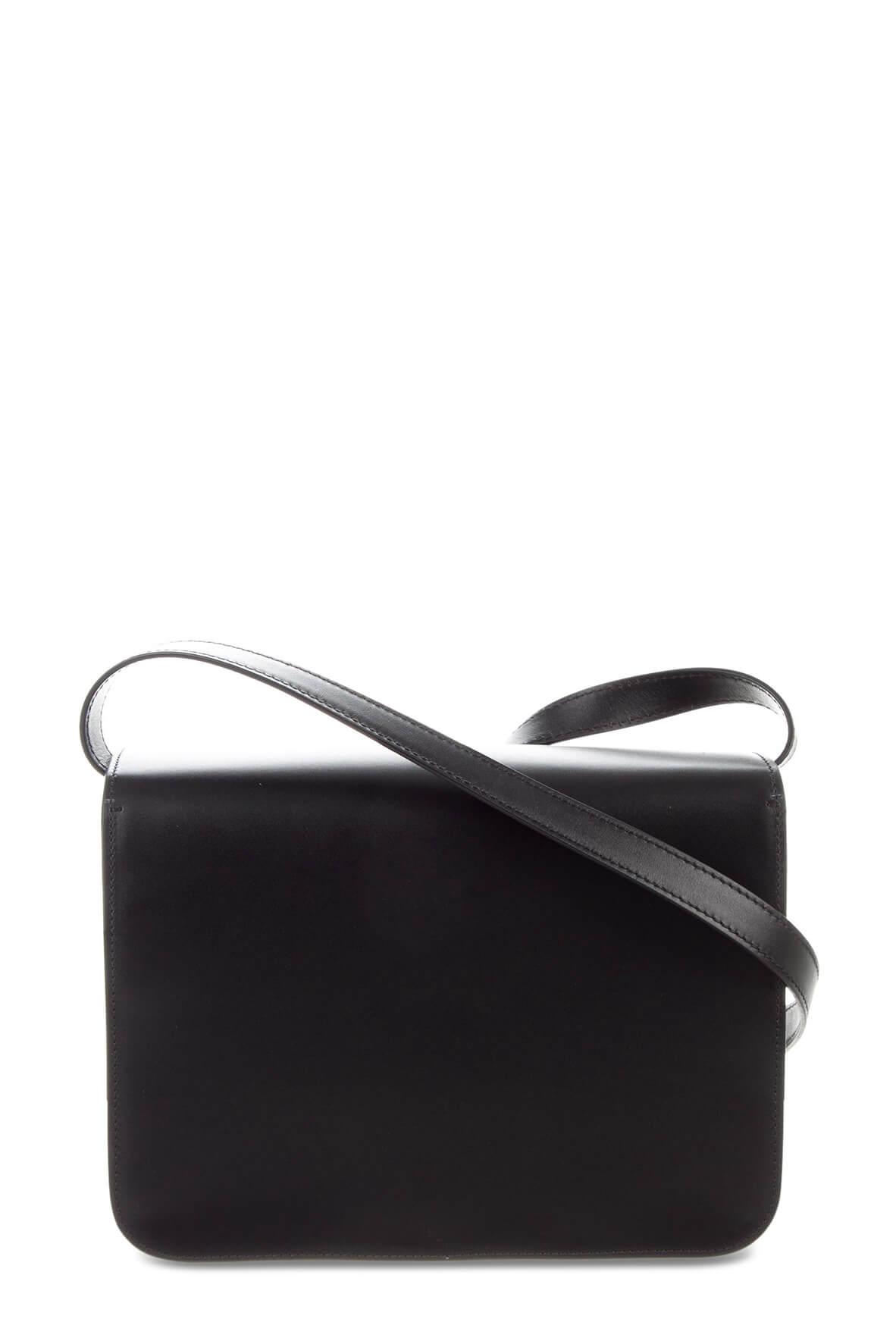Medium Leather TB Bag Black