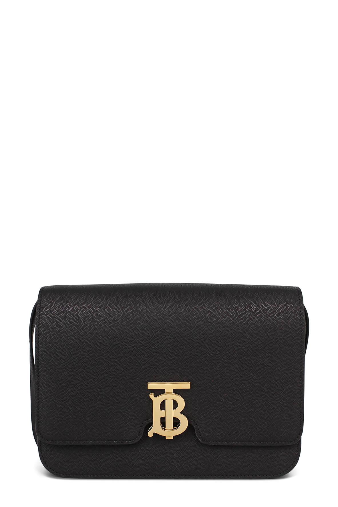 Medium TB Bag Black Pebbled