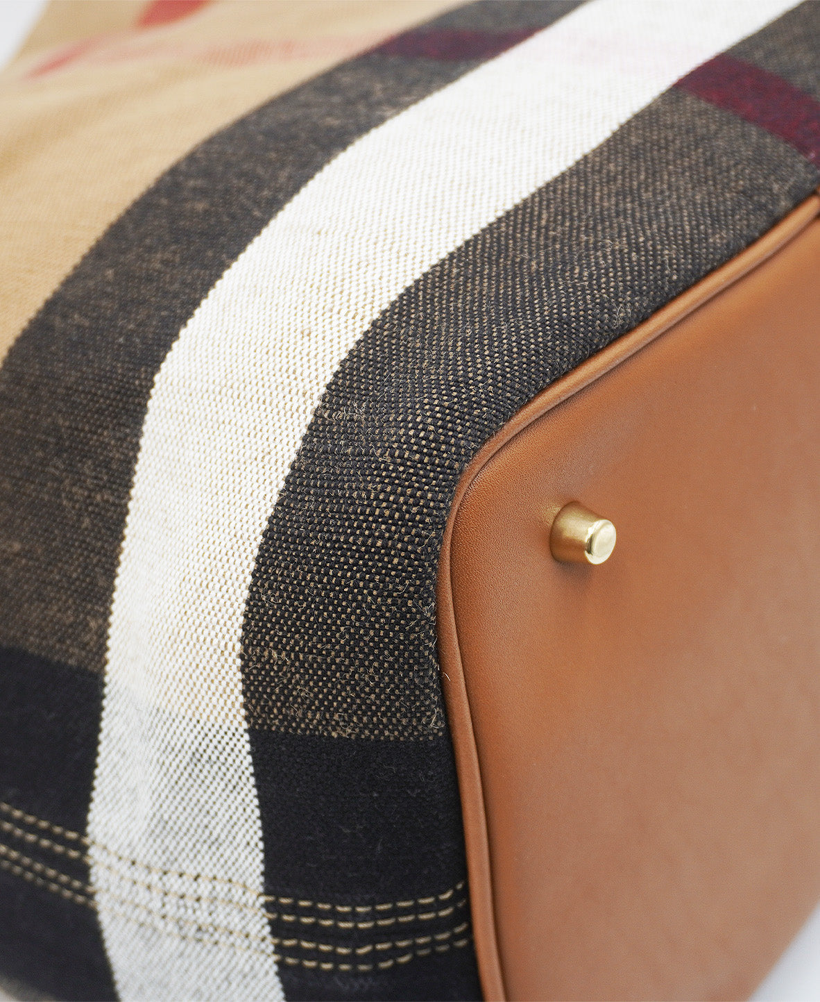 Medium Ashby Hobo Nova Check Canvas and Leather Multicolor