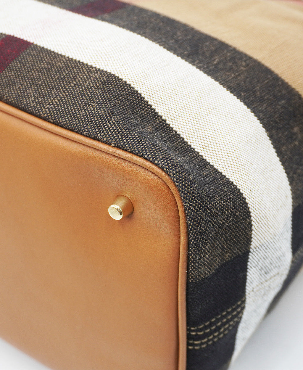 Medium Ashby Hobo Nova Check Canvas and Leather Multicolor