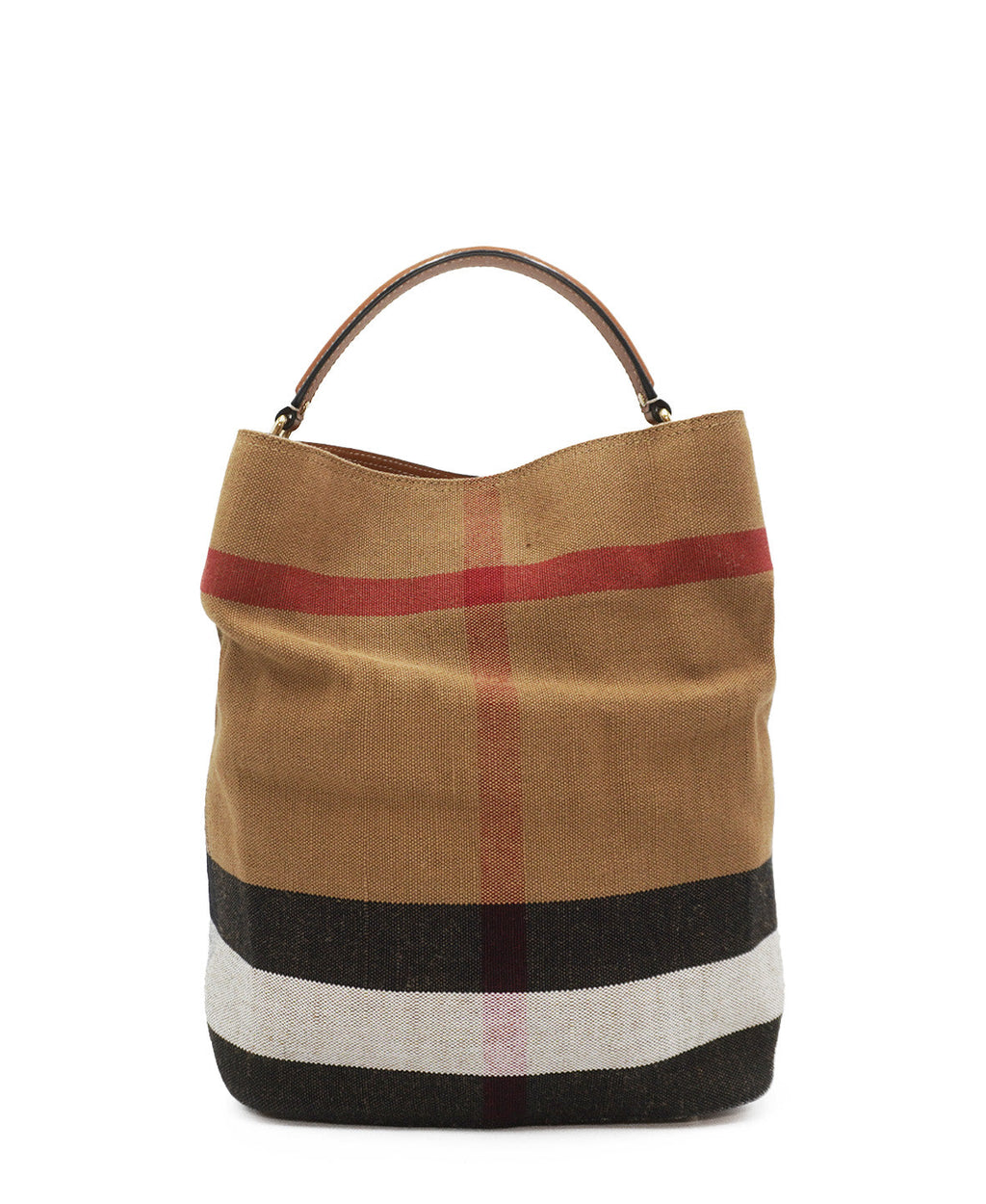 Medium Ashby Hobo Nova Check Canvas and Leather Multicolor