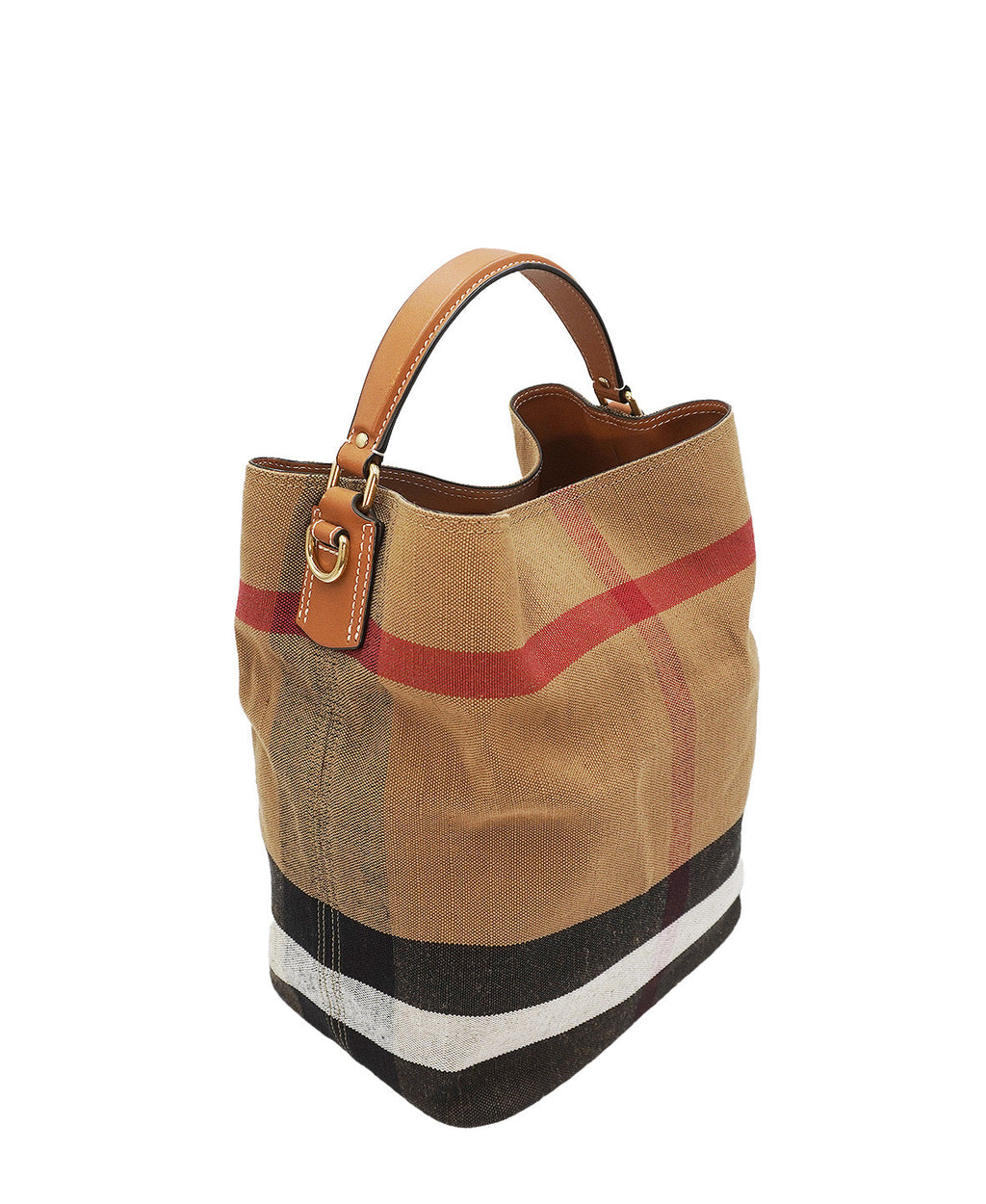 Medium Ashby Hobo Nova Check Canvas and Leather Multicolor