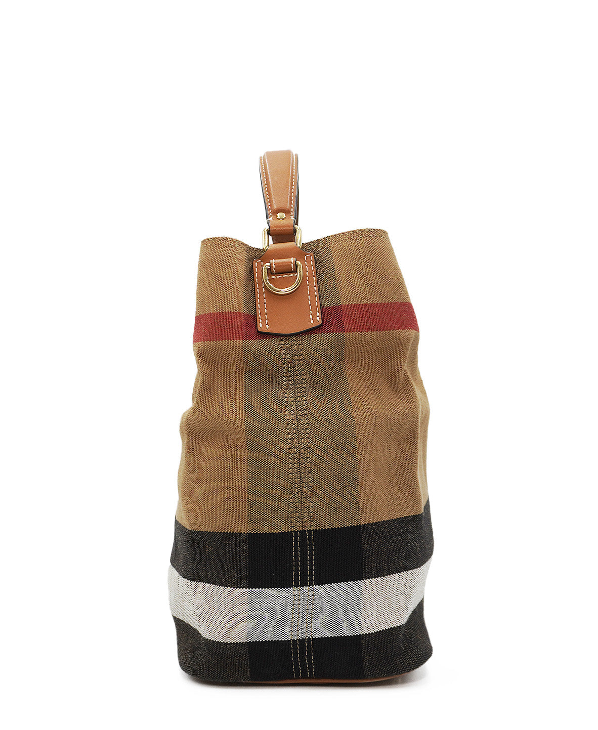 Medium Ashby Hobo Nova Check Canvas and Leather Multicolor