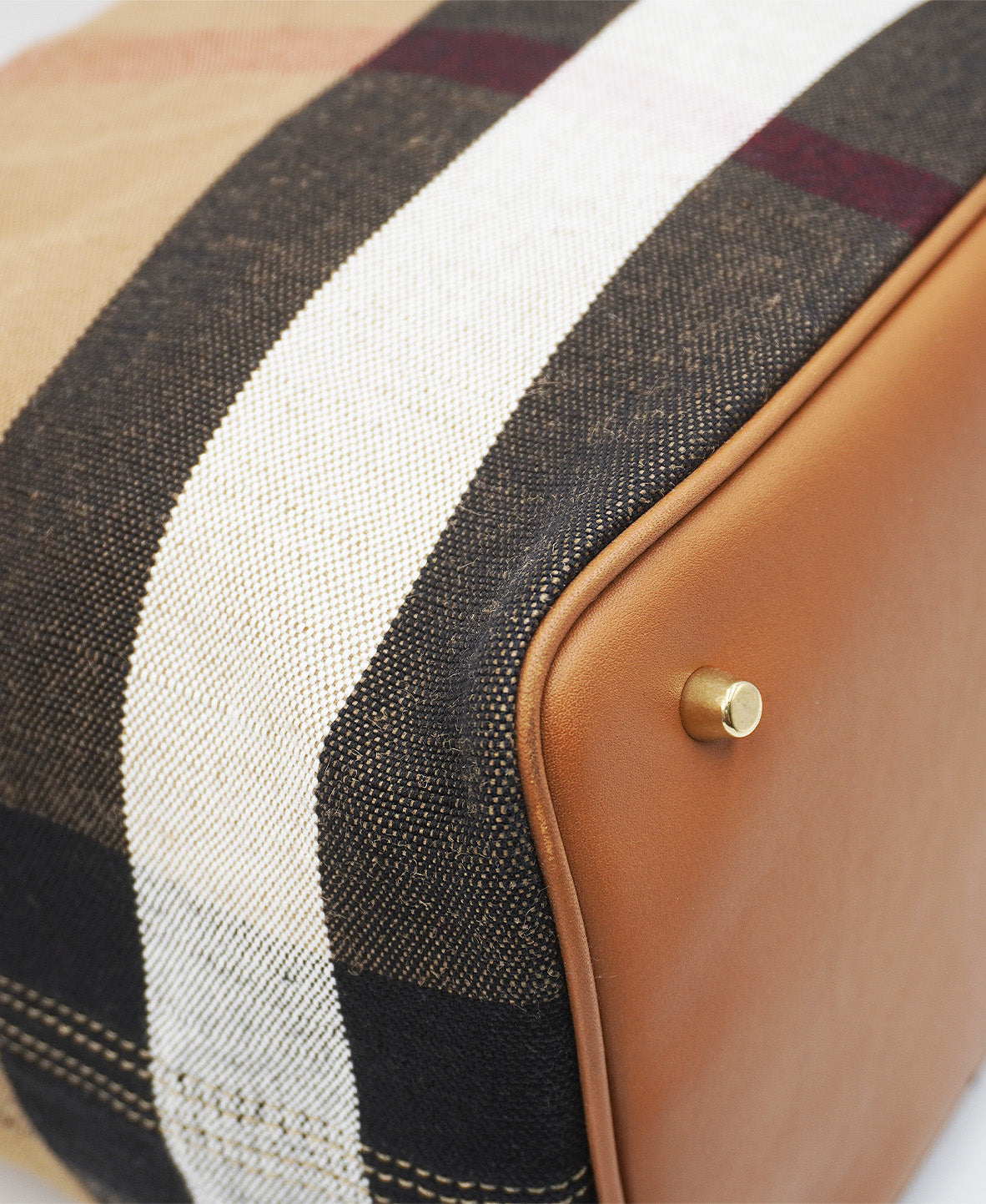 Medium Ashby Hobo Nova Check Canvas and Leather Multicolor